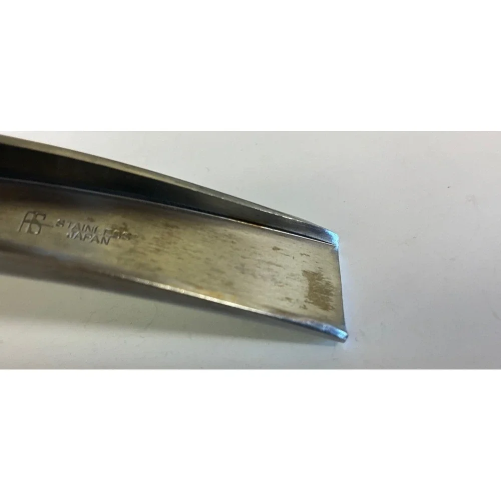 Arthur Salm AS Japan Saxon 1966 Stainless Ice Tongs Salad Serving‎ Tongs Vintage